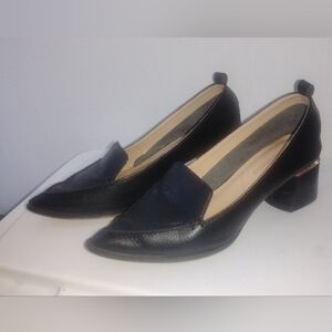 Nicholas Kirkwood Beya Black Leather Pointed Loafer Pump EU35